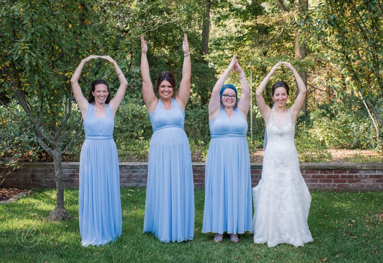 Bride and bridesmaids Ohio