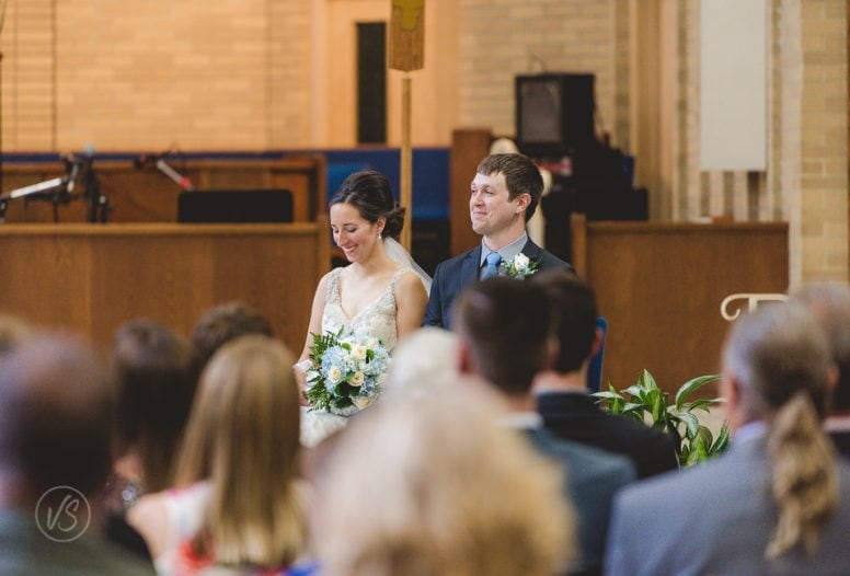 Bride and groom during ceremony