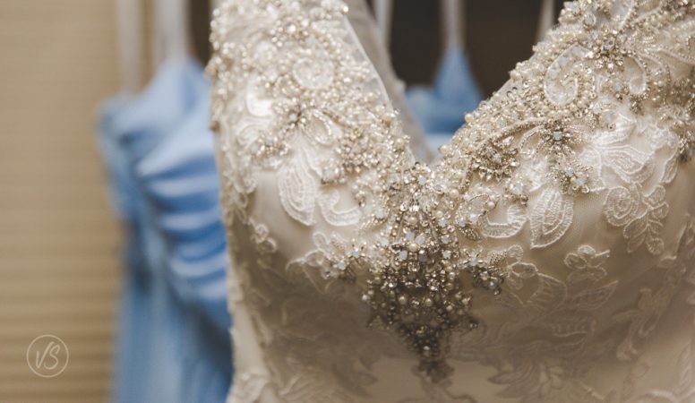 Wedding dress detail