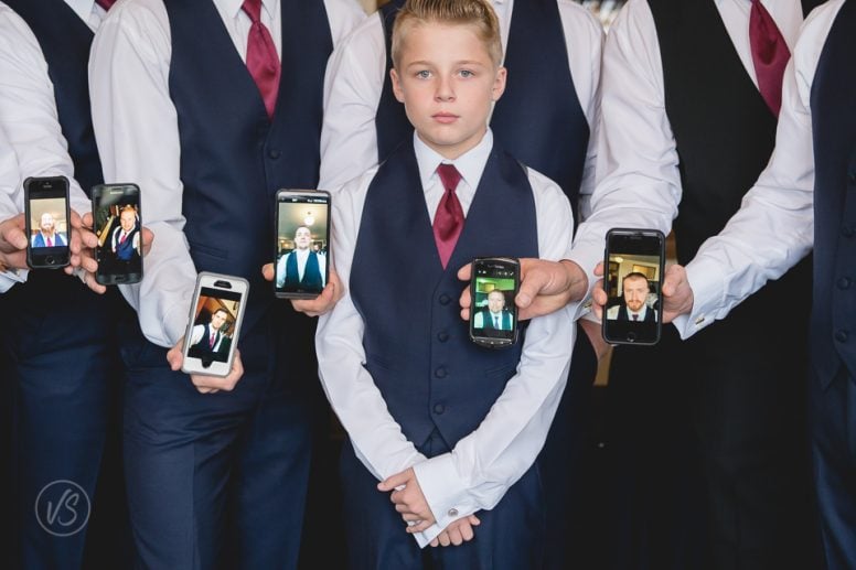 Groomsmen selfies