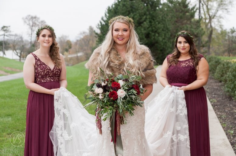 Bride with maids of honor