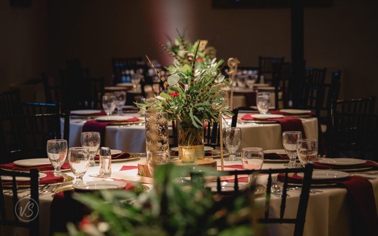 Joey and Taylor reception table details