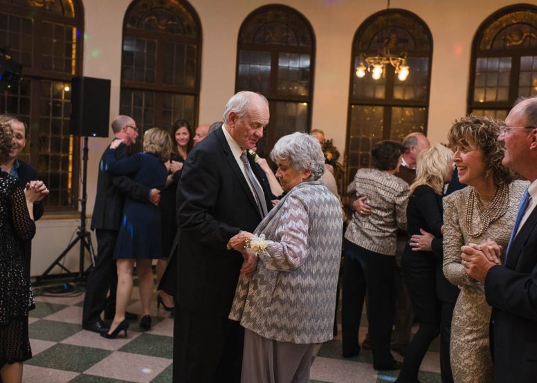 Anniversary dance at wedding reception